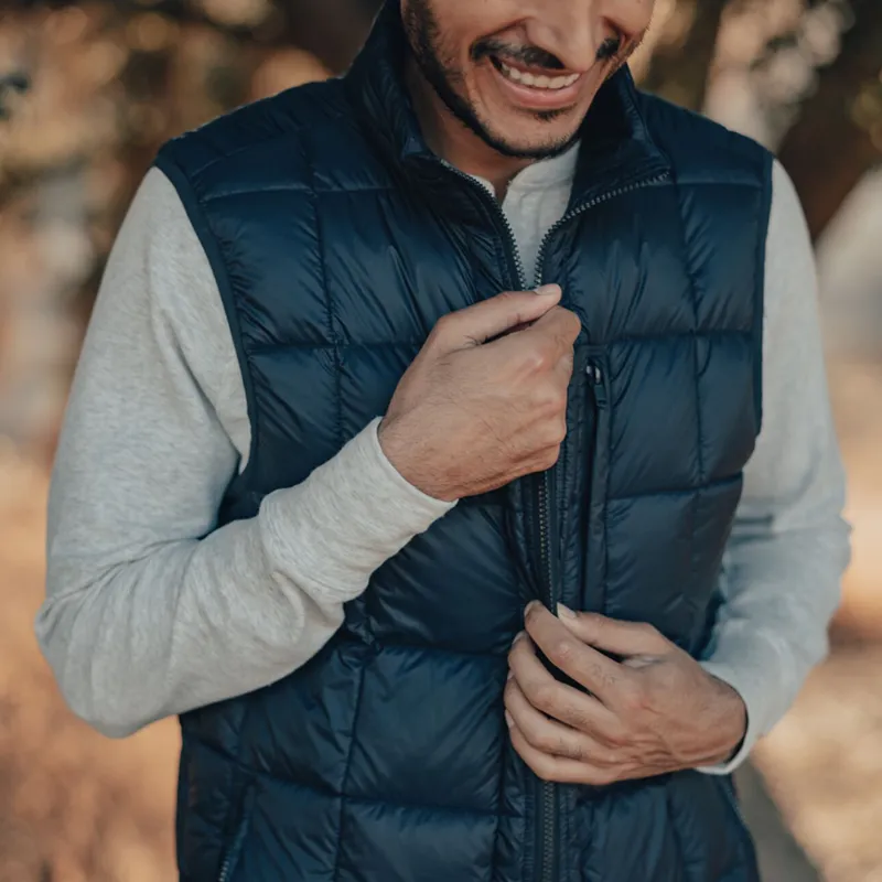 Packable Down Vest Navy