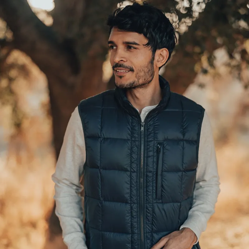 Packable Down Vest Navy