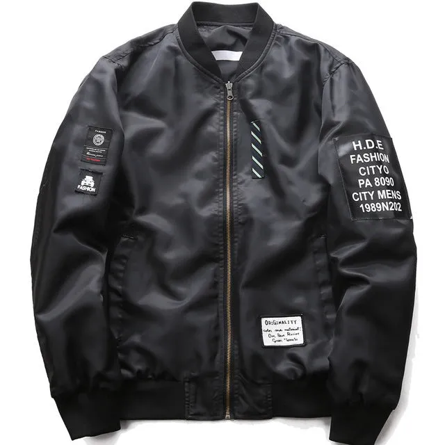 Pilot Air Force Style Bomber Men Flying Jacket