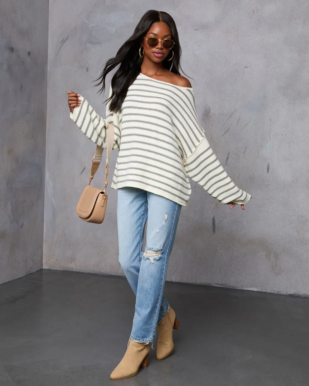 Pippa Striped Knit Sweater