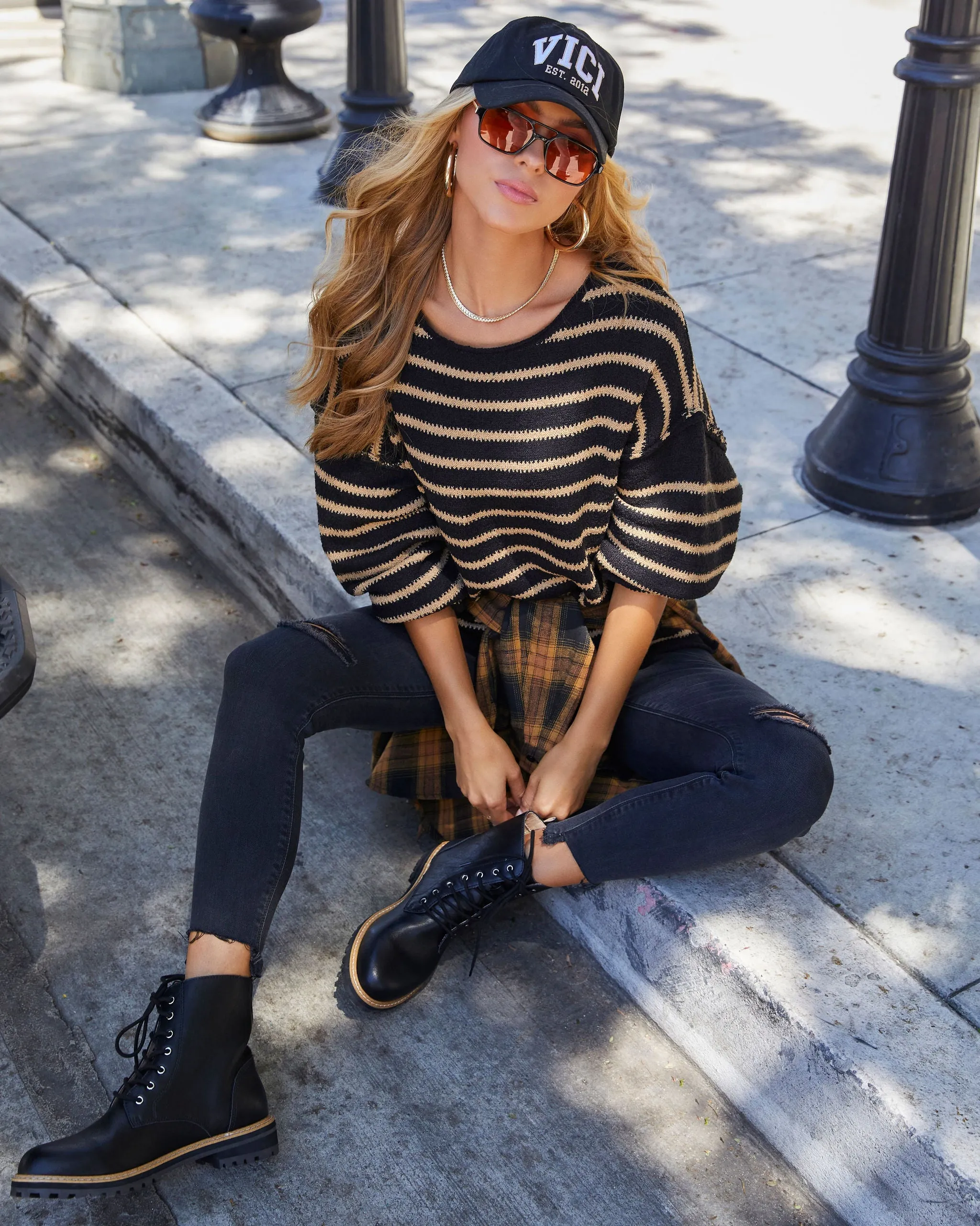 Pippa Striped Knit Sweater