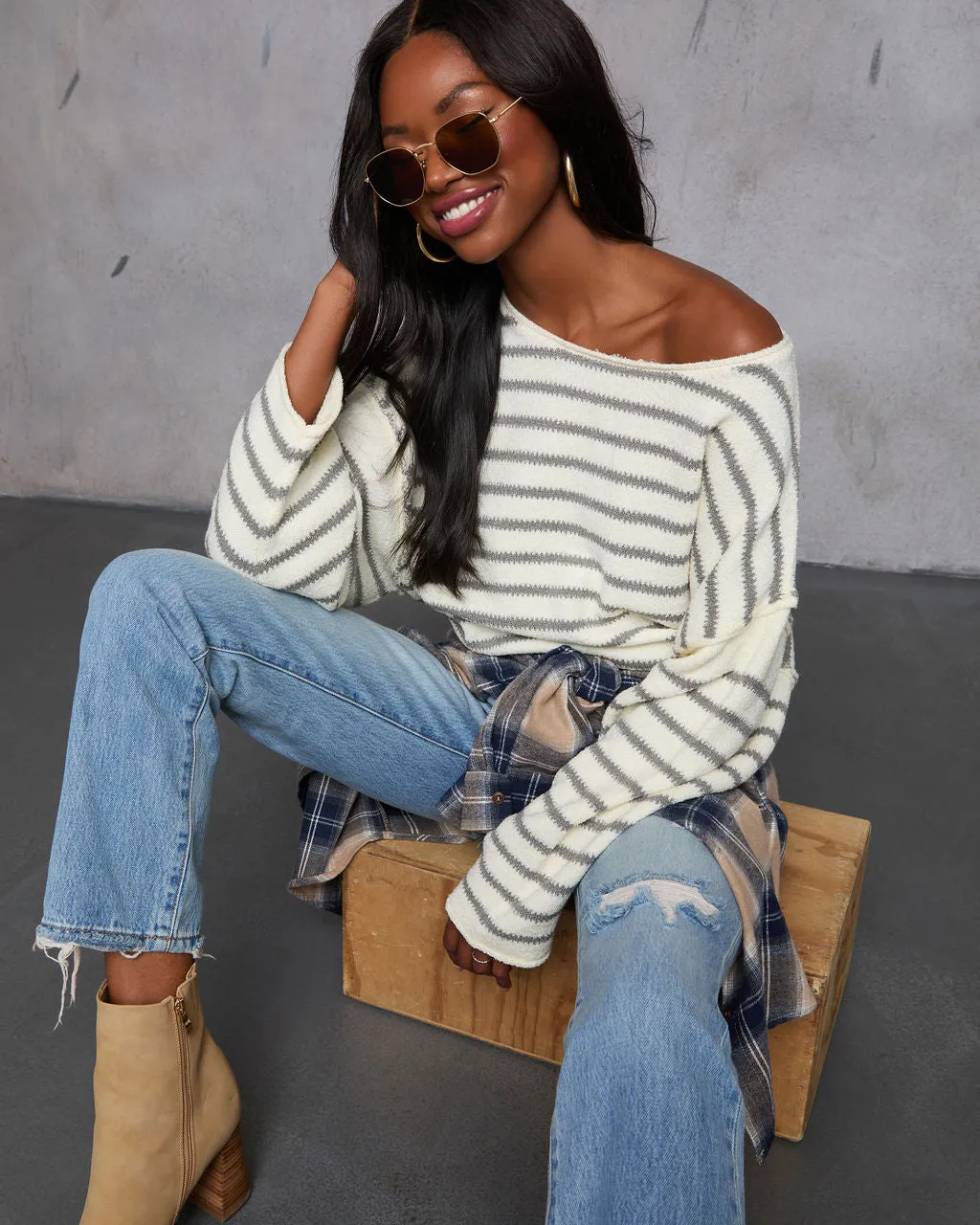 Pippa Striped Knit Sweater