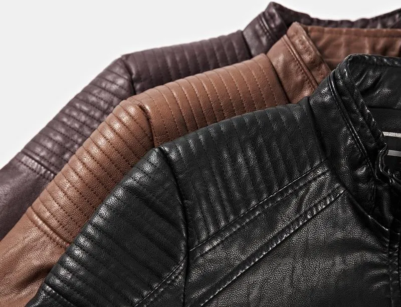 Premium Slim Leather Biker Jacket