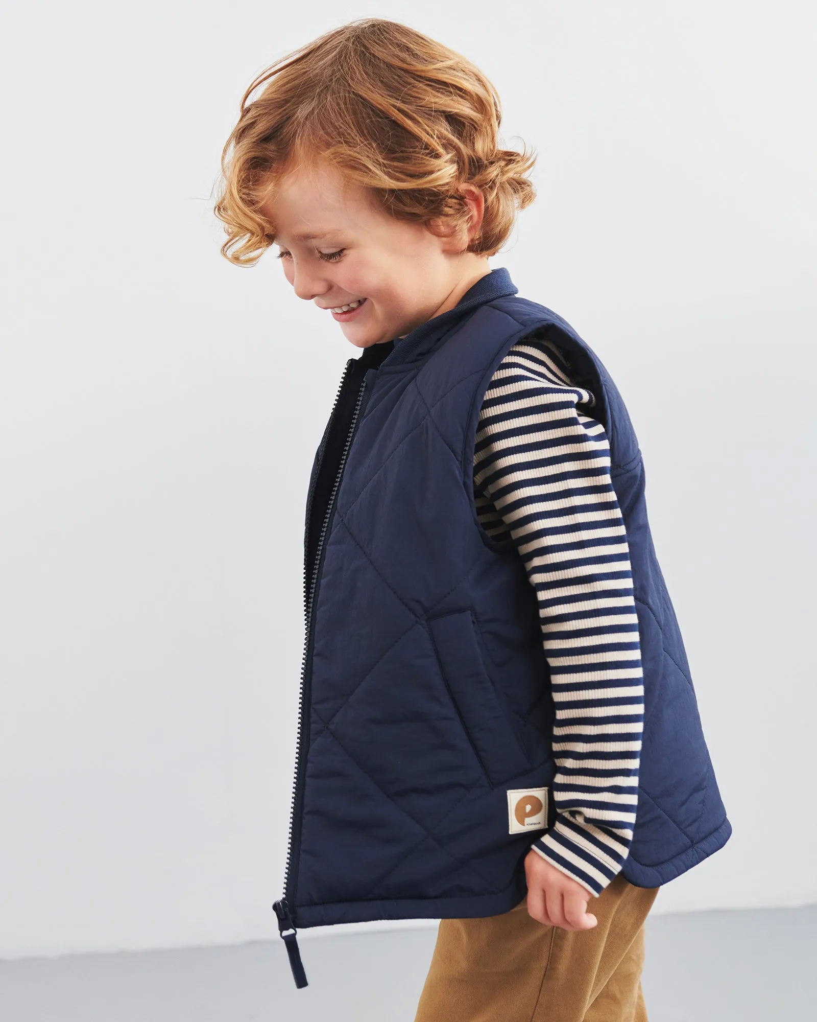 Quilted Gilet - Kids - Navy