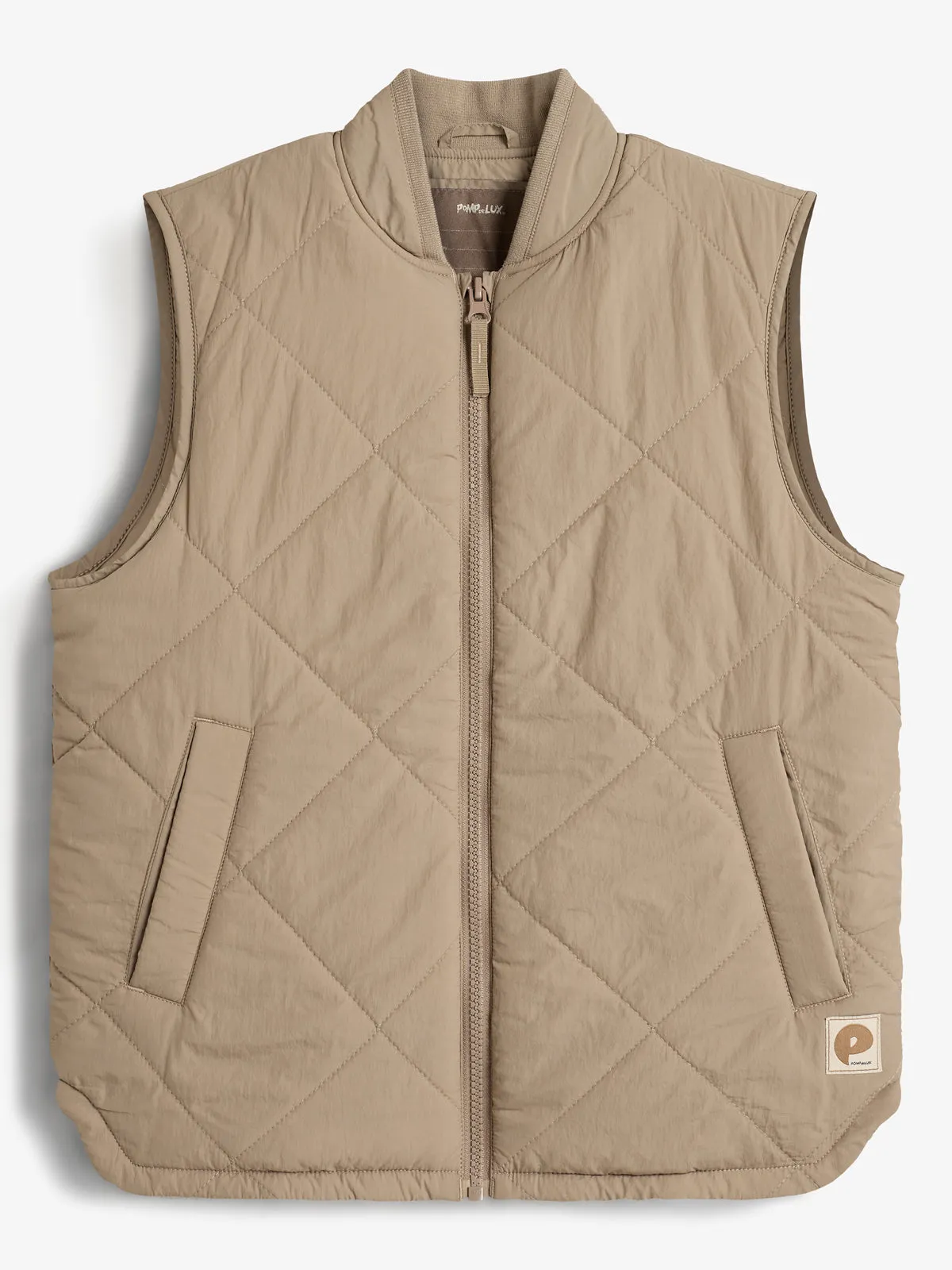 Quilted Gilet - Tween - Dark beige