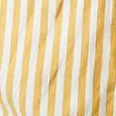 Retro Style Mustard & Ivory Stripe Summer Crop Top