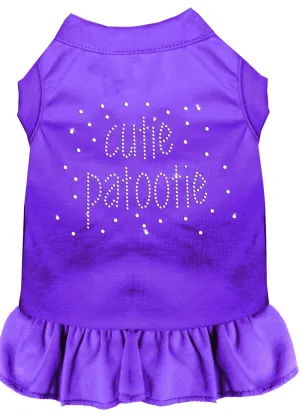 Rhinestone Cutie Patootie Dress Purple Xl (16)