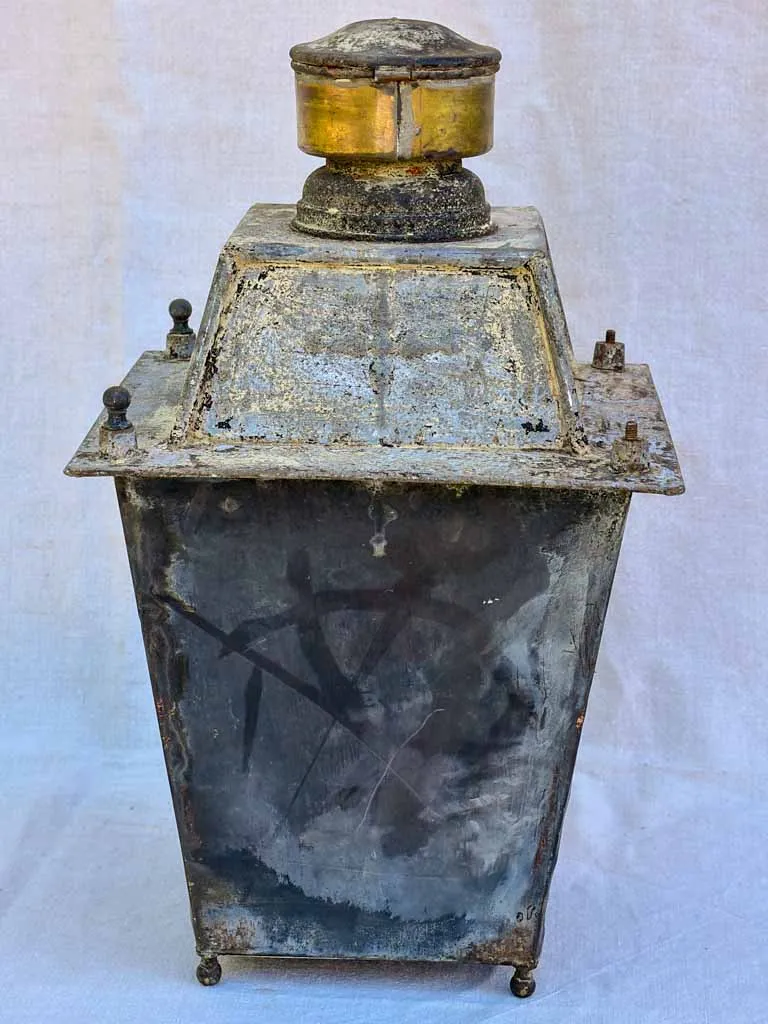 Rustic 19th Century French wall lantern 22"