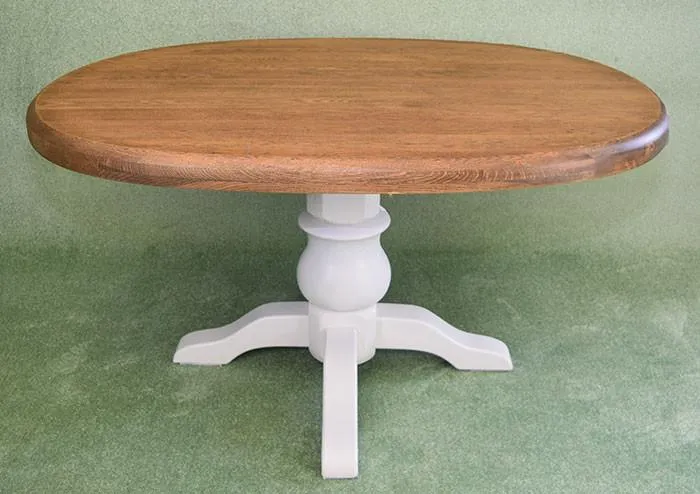 Rustic Painted Dutch Oak Table & 4