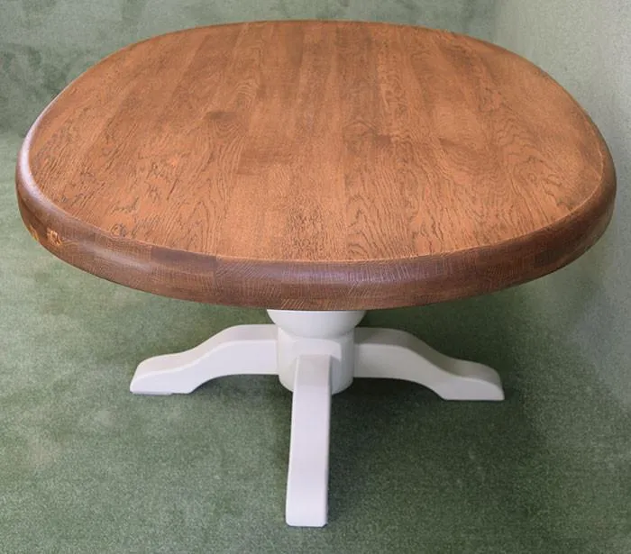 Rustic Painted Dutch Oak Table & 4