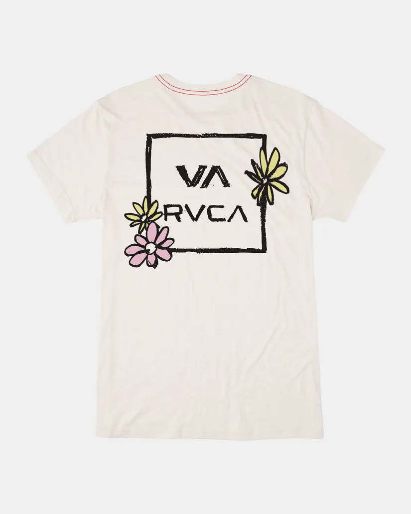 RVCA VA ALL THE WAY T-SHIRT - ANTIQUE WHITE