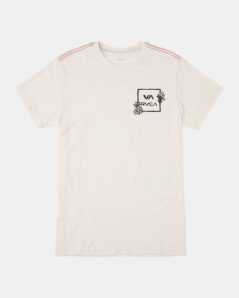 RVCA VA ALL THE WAY T-SHIRT - ANTIQUE WHITE