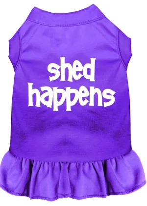 Shed Happens Screen Print Dress Purple Med (12)