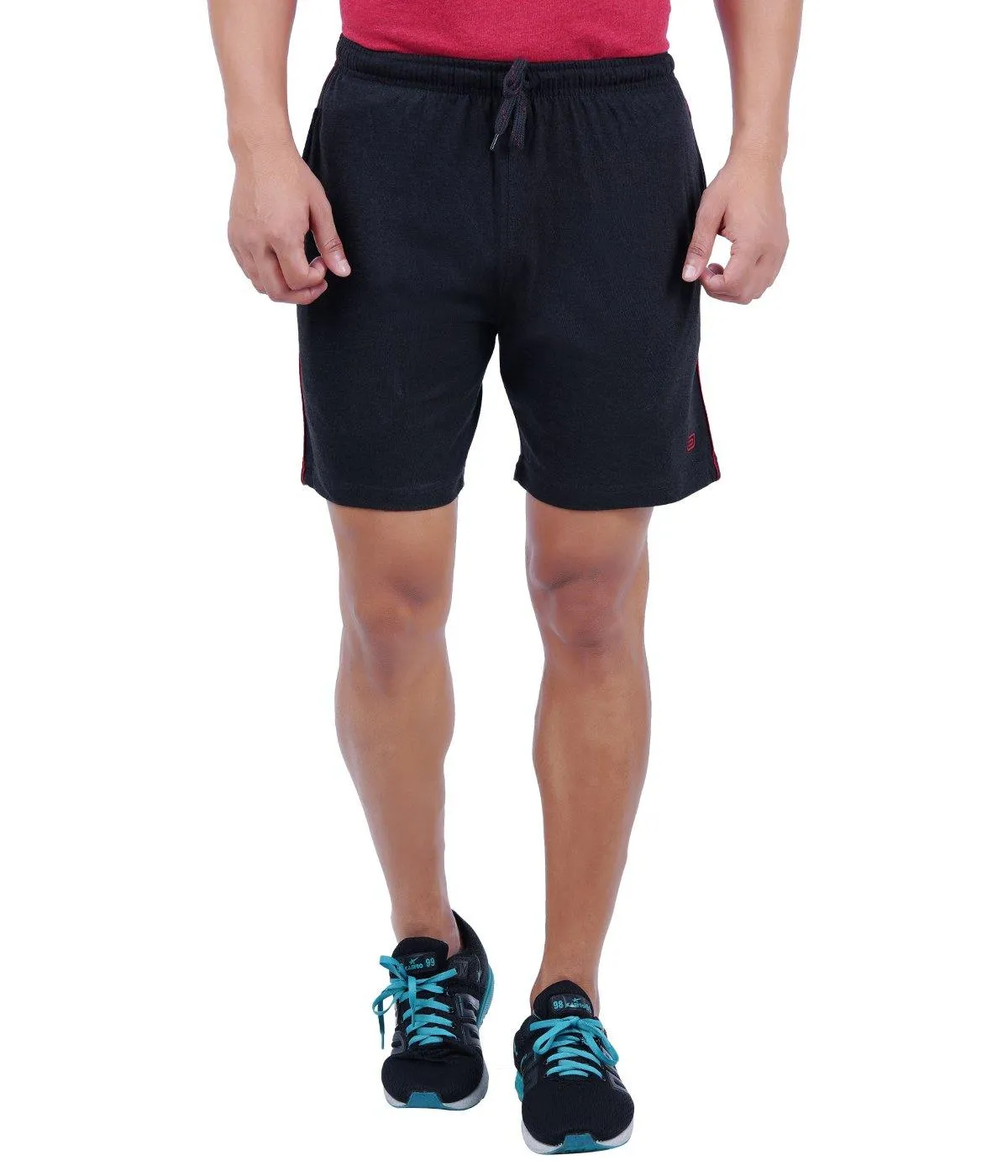 Shorts - Charcoal Knitted Shorts For Mens | Ariser