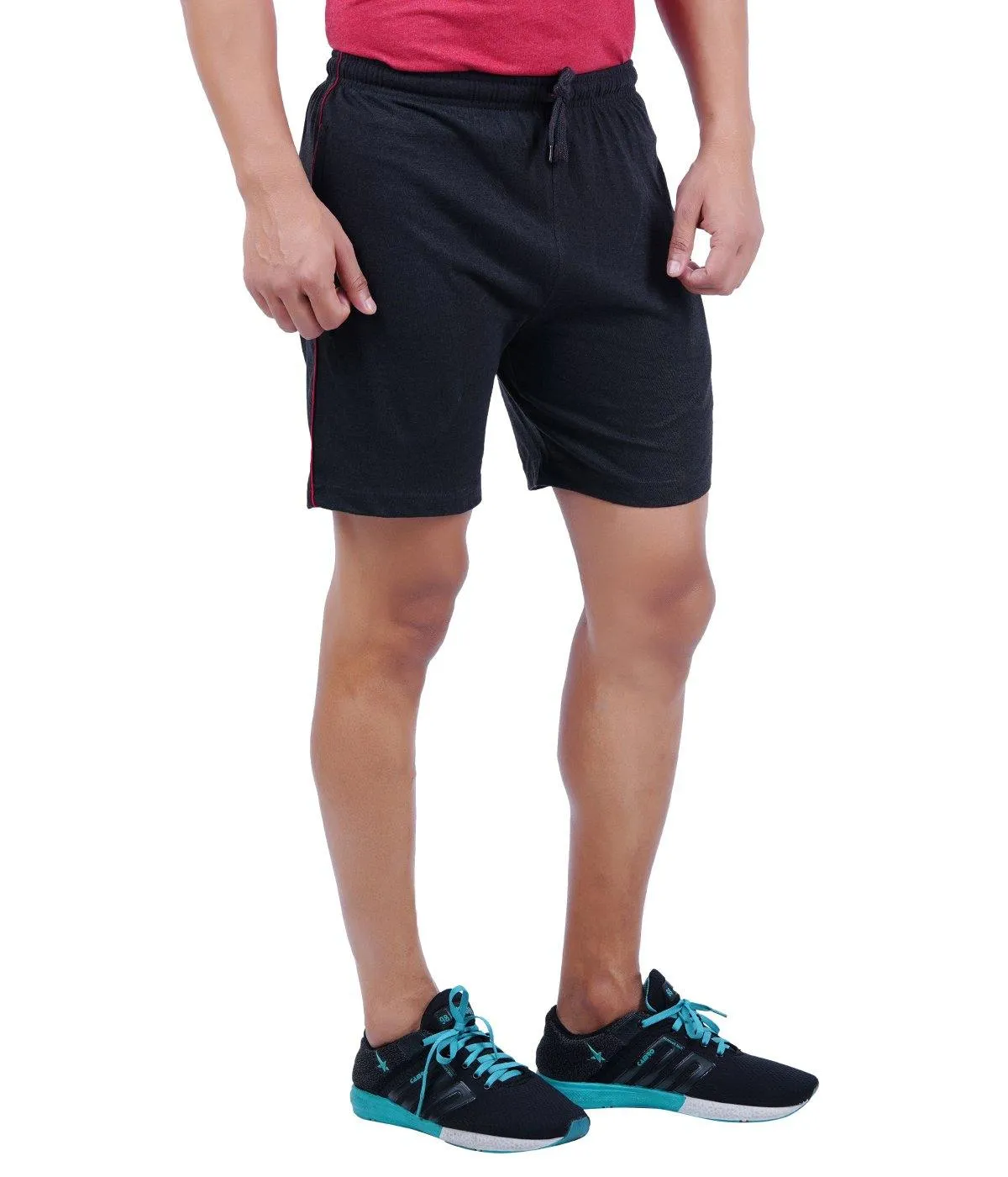 Shorts - Charcoal Knitted Shorts For Mens | Ariser