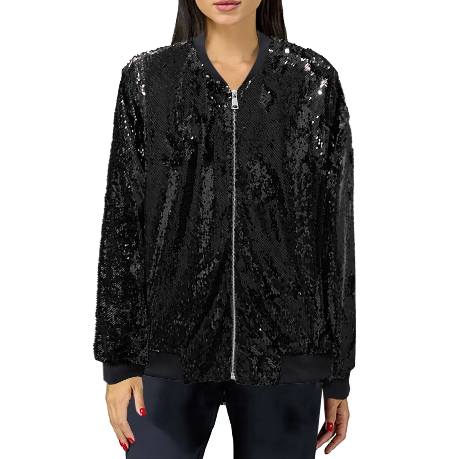 Silver Sequin Jacket