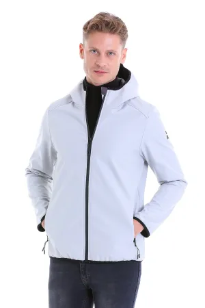 Slim Fit Fleece Apollo Stone Hooded Coat