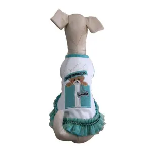 Sniffany Bear Gift Box Ruffle Dog Dress