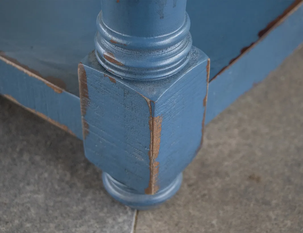 Stonegate Solid Wood End table - Blue