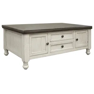 Stonegate Two-tone Solid Pine Rustic Coffee Table