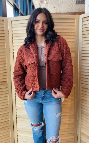 The Quilted Jacket | Vintage Brick