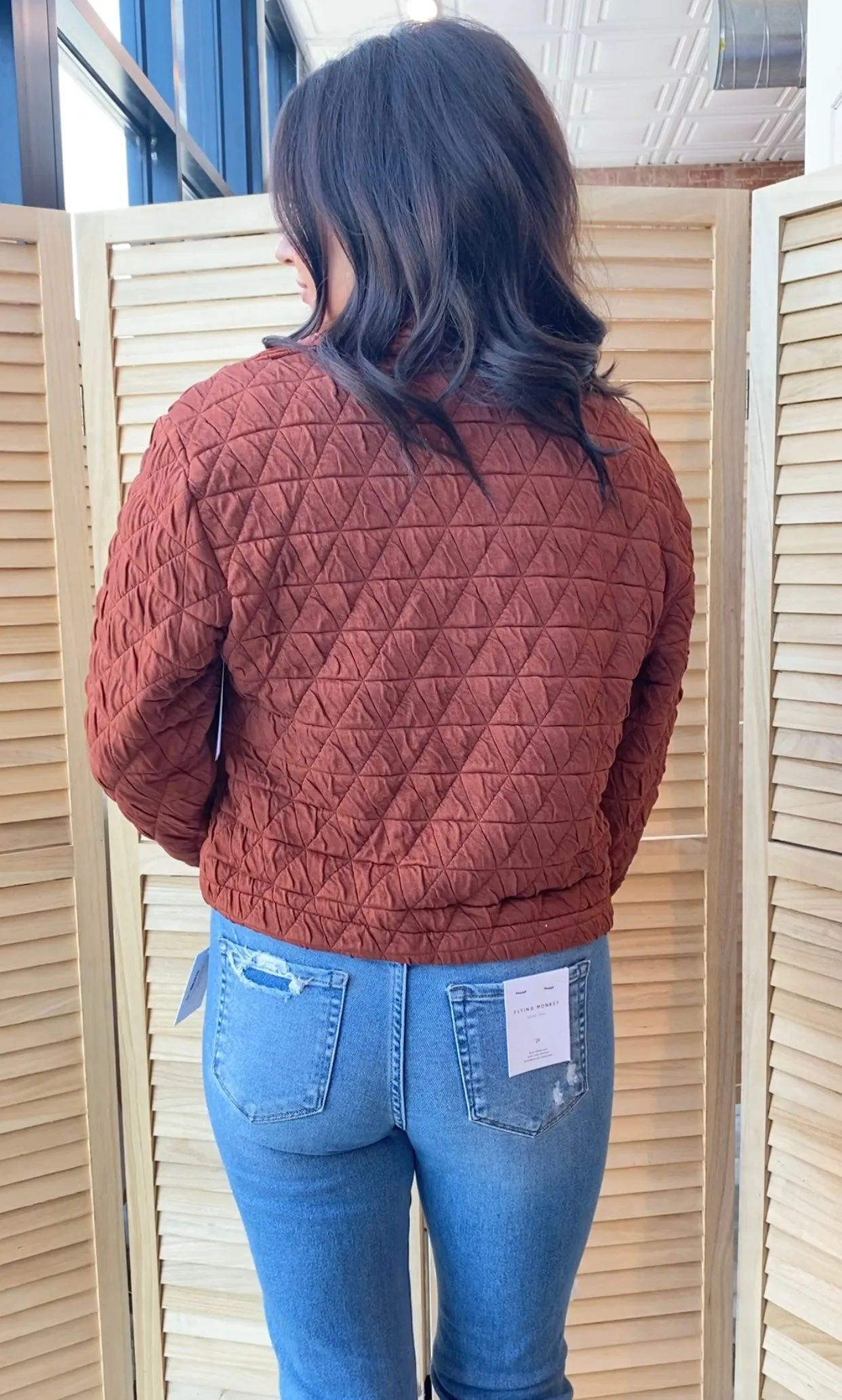 The Quilted Jacket | Vintage Brick