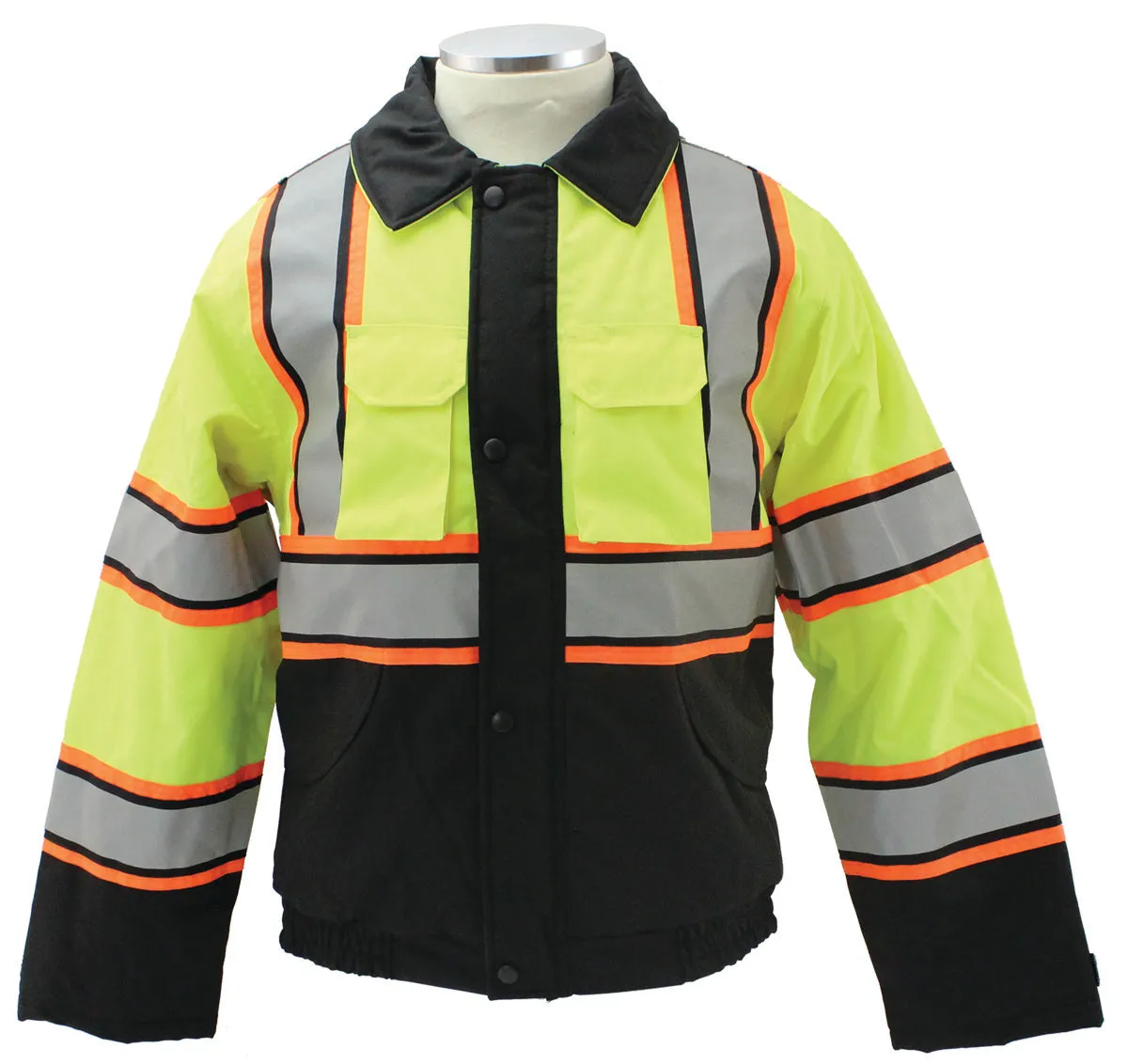 Tri Color Reflective Jacket and Vest Combo