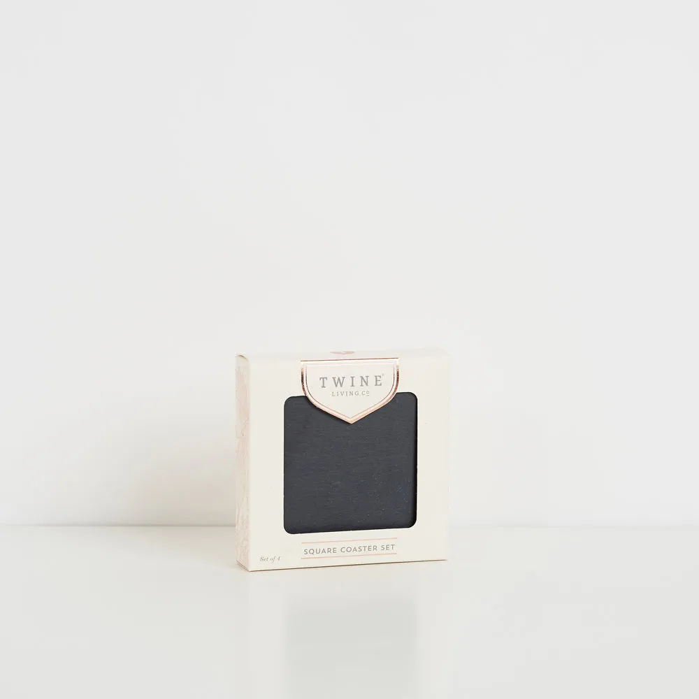 Twine Living Square Slate Coasters